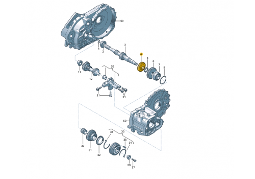 КПП шестерня 3 передачи Z=24 VAG 02Z311285