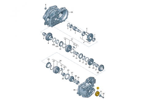 КПП шестерня 5 передачи Z=23 VAG 02Z311361