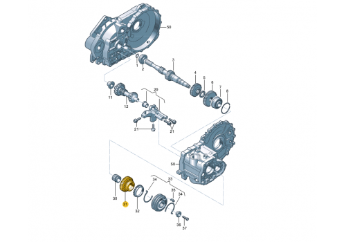 КПП шестерня 5 передачи Z=37 VAG 02Z311158