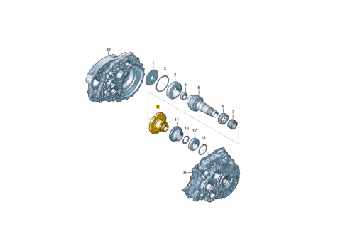 КПП шестерня заднего Z 29/23 6-ст КПП VAG 0A5311215C