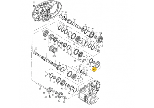 КПП шестерня задниго хода Z-37 VAG 02F311217D