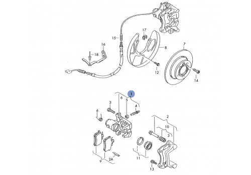 Суппорт задний L PATRON PBRC023