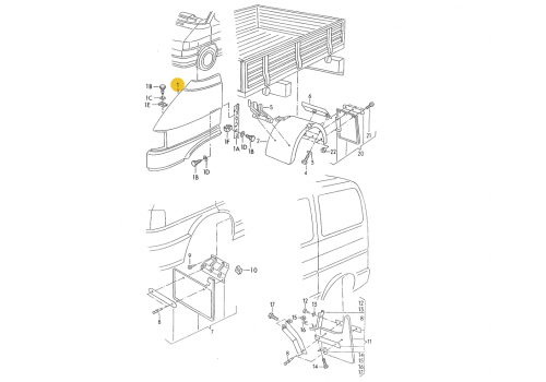 Крыло переднее R PR-AC1 Тайвань Тайвань