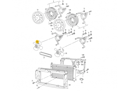 Крыльчатка AAC PD VAG 811119113B