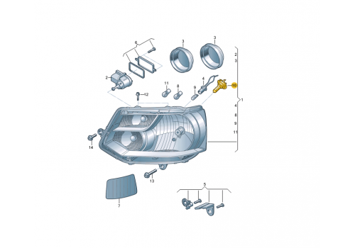 Лампа H4 85/80W всепогодная OSRAM 64206ALL