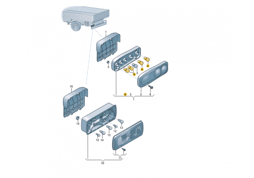 Лампа поворота / стопа 21W Hella 8GA002073-121