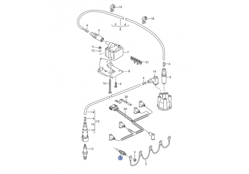 Свеча накала 2,5TDI ACV 9/95->> +LT BOSCH 0250202022