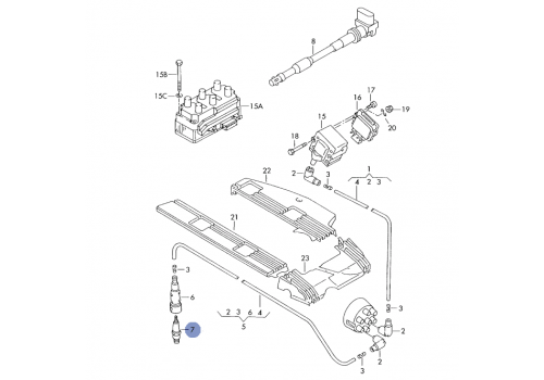 Свеча зажигания AES BOSCH 0242229613