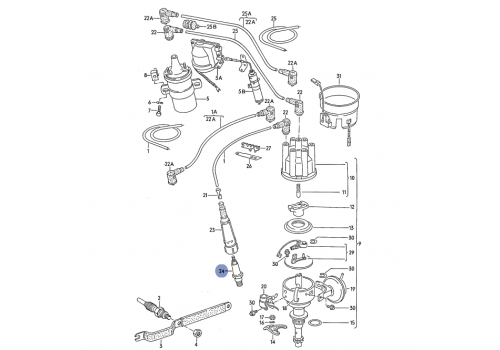 Свеча зажигания 91--> VAG 101000027AB