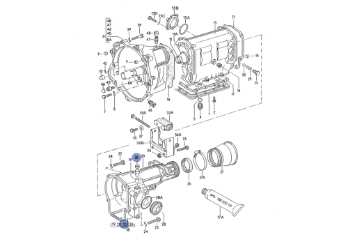 Сальник КПП вала переключение до 85 +LT 15x24x7 VAG 085301227