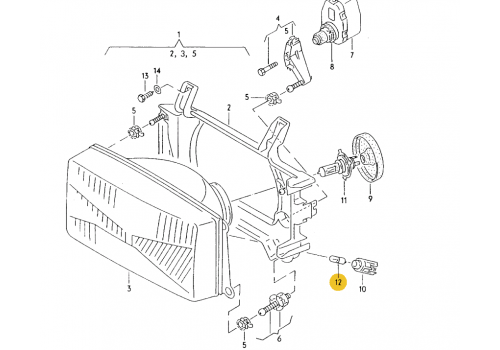 Лампочка габаритов 4W Hella 8GP002067-121