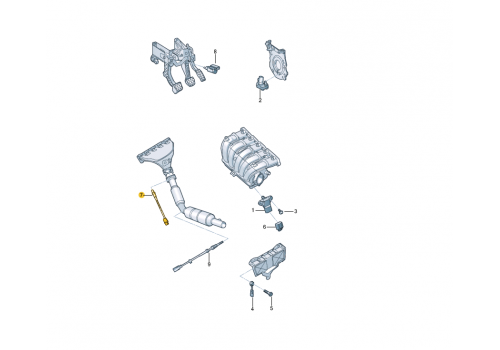 Лямбда-зонд 4 контактный (1760 мм.)  BOSCH 0258006978