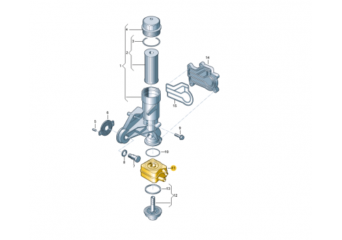 Масляный радиатор MAHLE 8MO376726-221