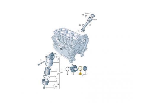 Масляный радиатор резинка VAG 038117070A