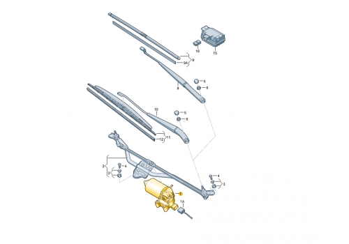 Мотор дворников JP Group 1198201900