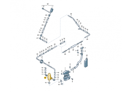 Мотор омывателя + задний омыватель VAG 1K6955651