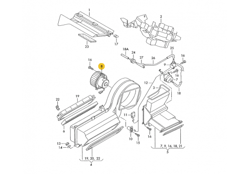 Мотор печки с кондиционером FREE-Z KS0113