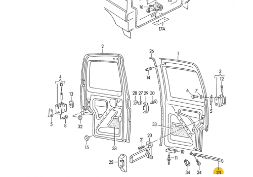 Накладка на распашонку VAG 701827577A01C