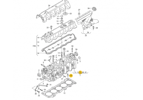 Направляющая клапана универсальный +AAC ABL 076001>> MAHLE 029FX31173000