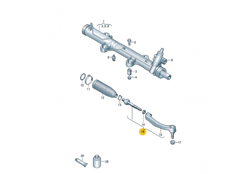 Рулевая тяга в сборе R Teknorot V-731733