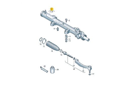 Рулевая рейка ZF 7853.955.206