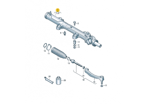 Рулевая рейка VAG 7H1422061M Б/У