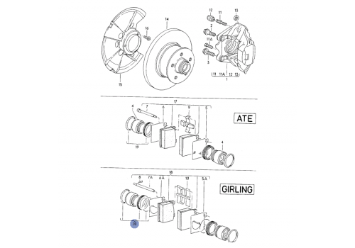 Ремкомплект на суппорт Girling 2 поршневые SEINSA AUTOFREN D4020