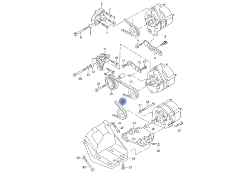 Ремень клиновой кондиционера +2,5E FLENNOR AVX13x1325