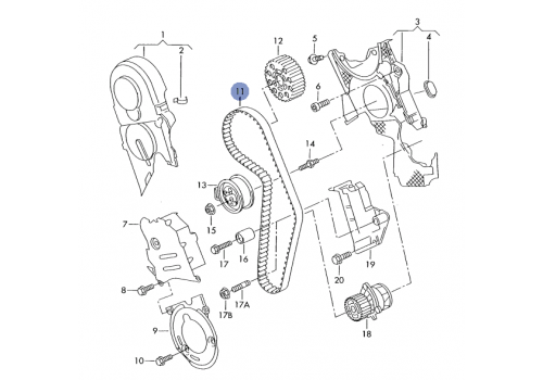 Ремень ГРМ 1,9TDI ANU Z=120 CONTITECH CT1028