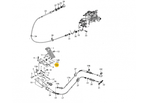 Педаль газа ось VAG 211721629