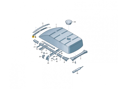 Подкрылок саморез 5x16 VAG N90897401