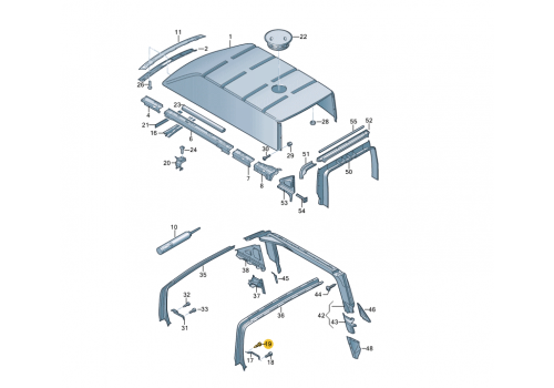 Подкрылок саморез 5x16 VAG N90897401