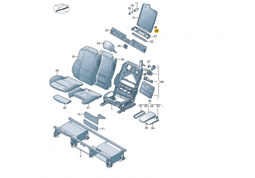 Подкрылок саморез 5x16 VAG N90897401