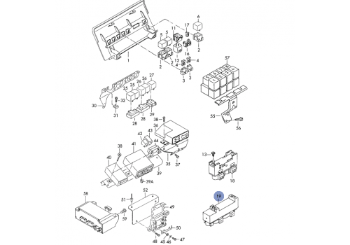 Реле вентилятора радиатора с кондиционера VAG 701919506A Б/У