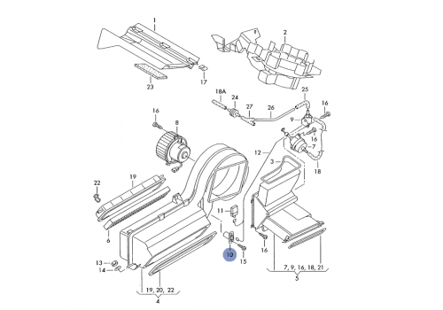Резистор печки >>2002 VAG 2D0959263