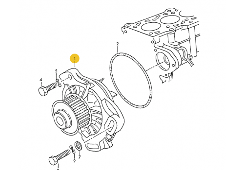 Помпа 2,4 бензин 83->> DL1EHS BUGATTI РА0327