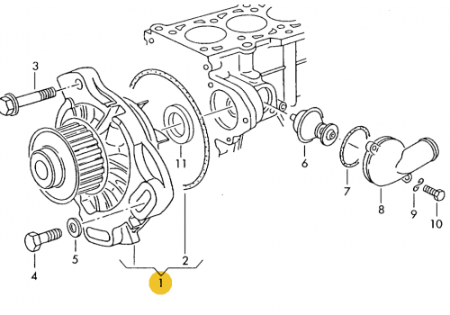 Помпа F70-N-014001>> +AAB `95-> +LT(ACT) SKF VKPC86619