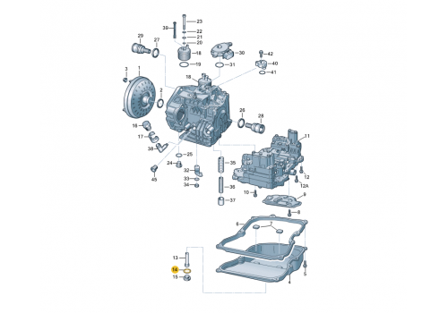 Пробка поддона АКП шайба VAG 09D321181B