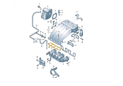 Прокладка впускного коллектора AXA VAG 06A129717F