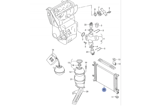 Радиатор VAG 2D0121253B