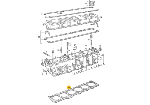 Прокладка головки блока 3 ^ GLASER H20569-20