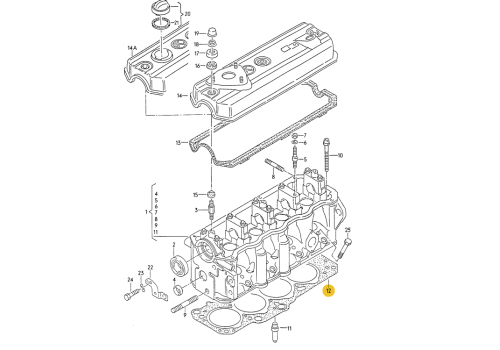 Прокладка головки блока 3 ^ 1,7D GLASER H22393-20