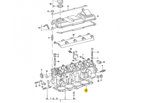 Прокладка головки блока 2 ^ 1,7D GLASER H12393-10