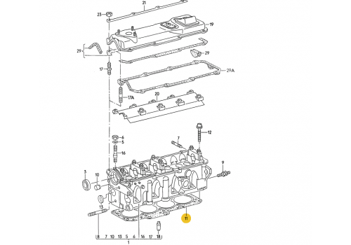 Прокладка головки блока 2,0 AAC GLASER H50155-00