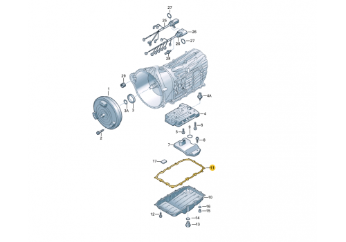Прокладка масляного поддона АКПП VAG 09D321371