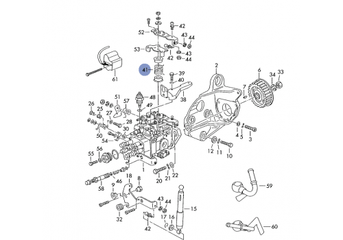 Пружинка на ТНВД 1X ABL BOSCH 1464651461