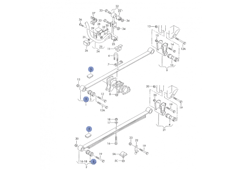 Проставка рессоры VAG 2D0511177