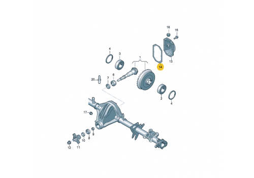 Прокладка редуктора заднего моста VAG 2E0525089A