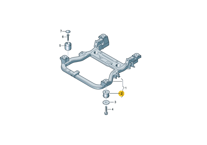 Сайлентблок балки VAG 7E0499035A